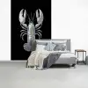 Kreeft - Zilver - Metallic - Luxe fotobehang vinyl groot -slaapkamer