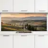 Toscaans - Landschap - Heuvels keuken achterwand 2 middel -3d