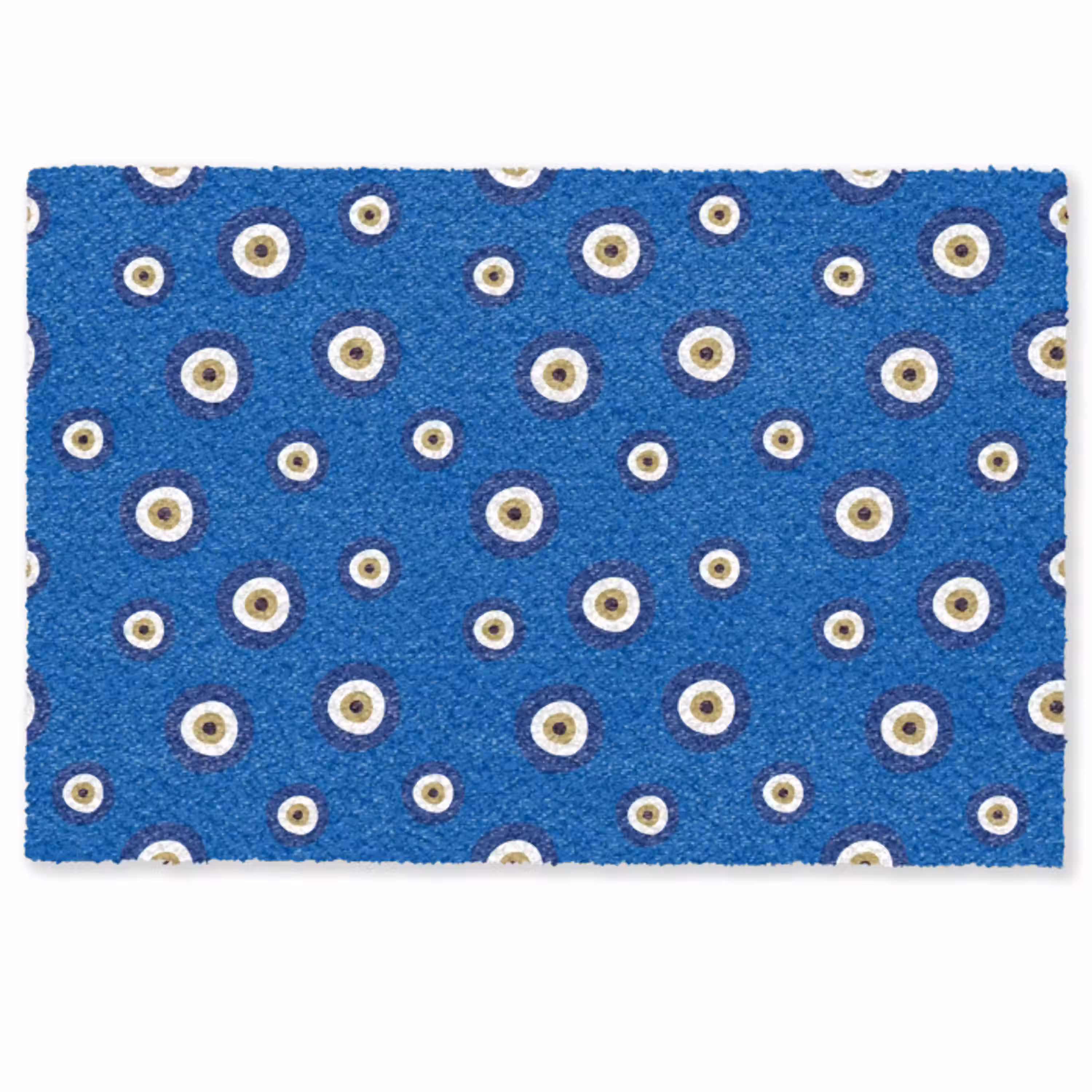 Griekse Boze Oog - Patroon - Blauw Deurmat klein -zkaufland3d