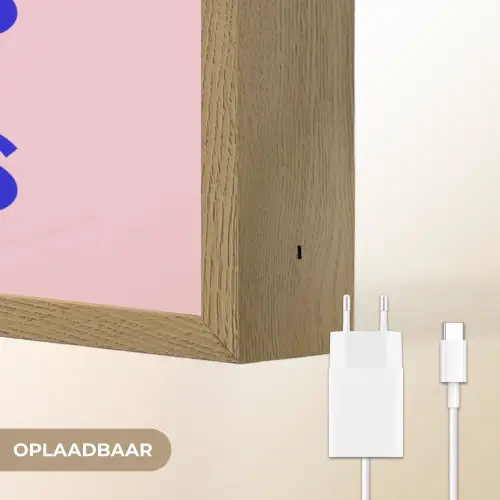 Daddy's - Blauw - Blokletters Light Box met batterij (Wandlamp) middel -USP_websiteoplaadbaarNL