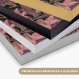 Lelies - Patroon - Paars - Goud Textielframe zwart klein 947 -USP_kleurenNL
