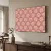 Waaiermotief - Patroon - Roze Textielframe zwart klein -sfeer3