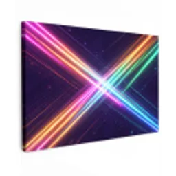 Kruisen - Lasterstralen - Neon canvas 2cm klein -z3d