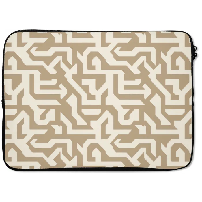 Modern - Abstract - Beige laptophoes neopreen klein 279 -zkaufland3dotto
