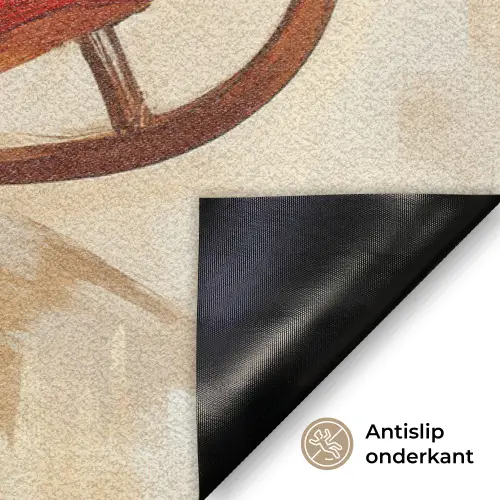 Kerst - Slee - Kerstman Deurmat klein -antislip_NL