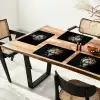 Roze - Bloemen - Vaas - Kleuren Placemat vinyl groot -zzsfeer4_Kitchenyeah-website