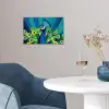 Pauw - Cirkels - Blauw poster papier klein -sfeer3