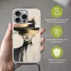 Vrouw - Hoed - Verf Hoesje iPhone 16 Pro Max met koord klein -sfeer2_NL