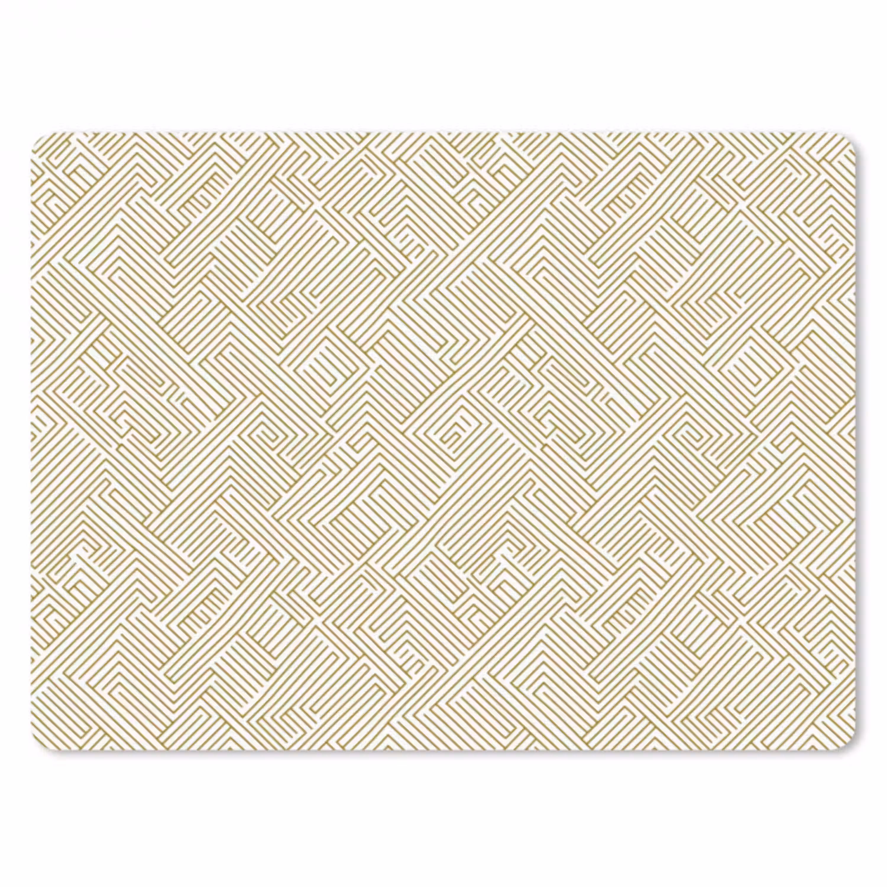 Geometrisch - Lijnen - Groen muismat rubber klein 262 -3d