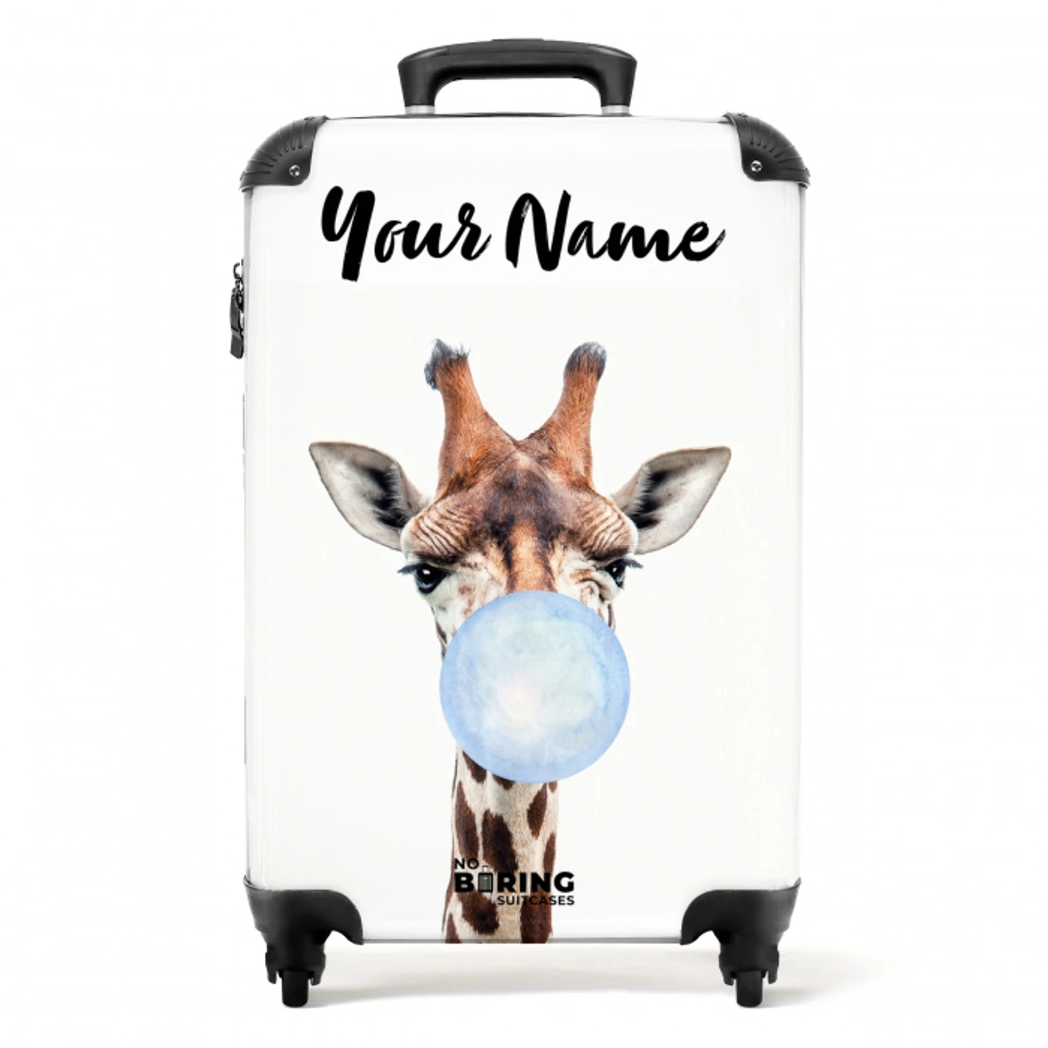 Kauwende Kobus blauw NBS - Handbagage koffer - Kinderen Unisex middel -productfoto_recht