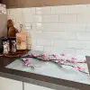 Bloesem - Kunstzinnig - Roze - Sakura Inductie beschermer vinyl 3mm klein -sfeer3