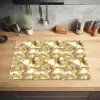 Vloeibaar - Druppels - Goud Inductie beschermer vinyl 3mm klein 276 -sfeer5