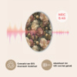Bloemen - Barok - Patroon - Roze - Crème Akoestische PET Vilt - Rond klein 838 -USP_NL