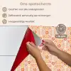 Patroon - Retro - Kleur keuken achterwand spatscherm klein 900 -spatscherm_NL