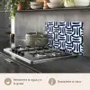 Abstract - Modern - Blauw keuken achterwand spatscherm klein 900 -usp_ES