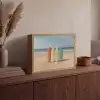 Strand - Surfbord - Pastel Light Box met batterij (Wandlamp) middel -sfeer2