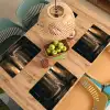 Konijn - Bos - Zonnestralen Placemat vinyl groot -zzsfeer5_Kitchenyeah-website