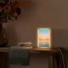 Zee - Zeilboot - Zonsondergang Light Box met kabel (Tafellamp) klein -sfeer4