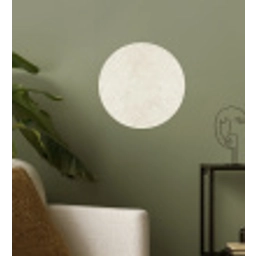 Crème - Egaal - Beton Wandcirkel behangsticker klein 186 -sfeer2