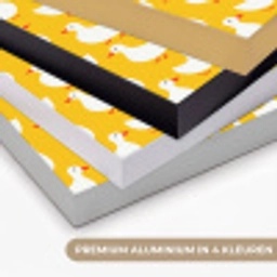 Eendjes - Patroon - Geel Textielframe zwart klein 947 -USP_kleurenNL