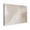 Golvende lijnen - Vloeiend - Zandkleurig canvas 2cm klein -z3d