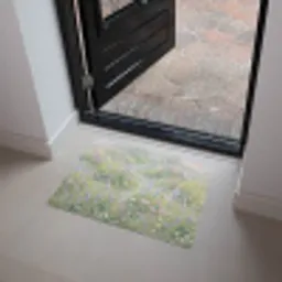 Bloemenveld - Heuvels - Kleurrijk Deurmat klein -sfeer5
