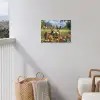 Ezels - Bloemen - Zomers tuinposter los doek klein -sfeer8
