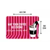 Roze - Strepen - Koffie - Maandag Placemat vinyl groot -specs