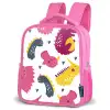 Dino - Patronen - Kind - Roze - Meisjes Kinderrugzak - Roze middel -schuin