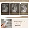Marmer - Zwart - Goud - Grijs Light Box met kabel (Tafellamp) klein -USP_dimbaarNL