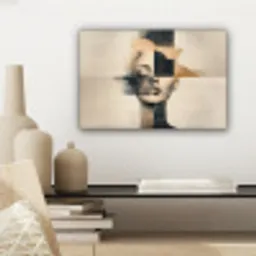 Goud - Vrouw - Rechthoeken canvas 2cm klein -sfeer6