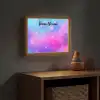 Sterren - Roze - Blauw Light Box met batterij (Wandlamp kind) middel -sfeer5_kind