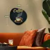 Koffie - Schotel - Koffiebonen - Retro Wandcirkel Organisch Forex 3mm klein -sfeer3