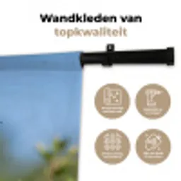 Kolibrie - Bloem - Natuur - Groen Wandkleed katoen klein -sfeer2