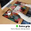 Vrouw - Kauwgom - Graffiti - Love Muismat XXL klein -sfeer3