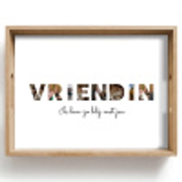 Vriendin - Lettercollage Dienblad Rechthoek middel -z3d_shopping