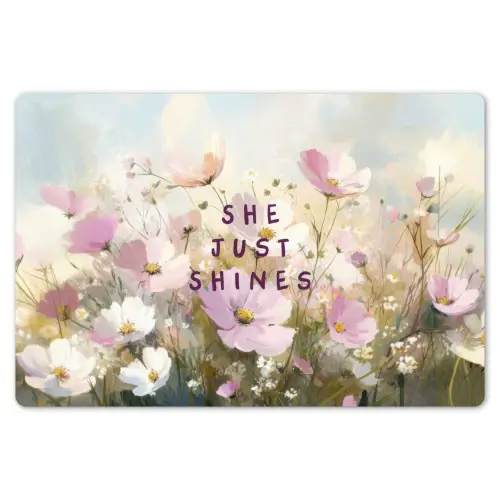 Quote - Bloemen - Schilderachtig Placemat vinyl groot -zzsfeer1_Kitchenyeah-website