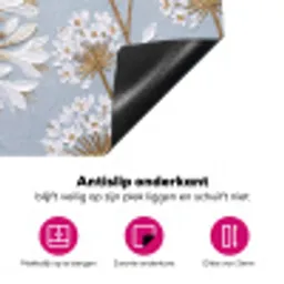 Illustratie - Bloemen - Blauw Inductie beschermer vinyl 3mm klein -wsfeer4_website