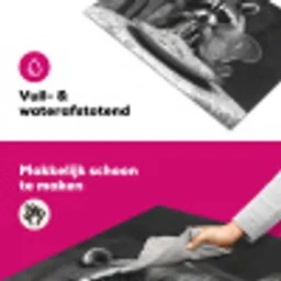 Wasbeer - Cute - Pasta - Tafelkleed - Zwart - Wit Inductie beschermer vinyl 3mm klein -wsfeer6_website