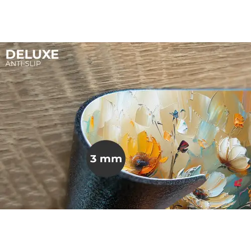 Bloemen - Verf - Kunst - Modern Placemat vinyl groot -closeup