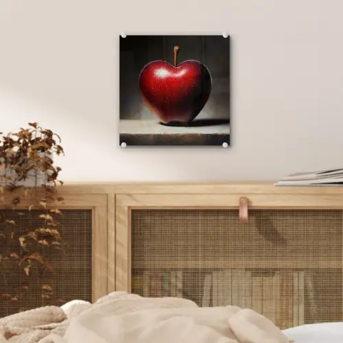 Apple - Hart - Rood plexiglas 5mm klein -sfeer4