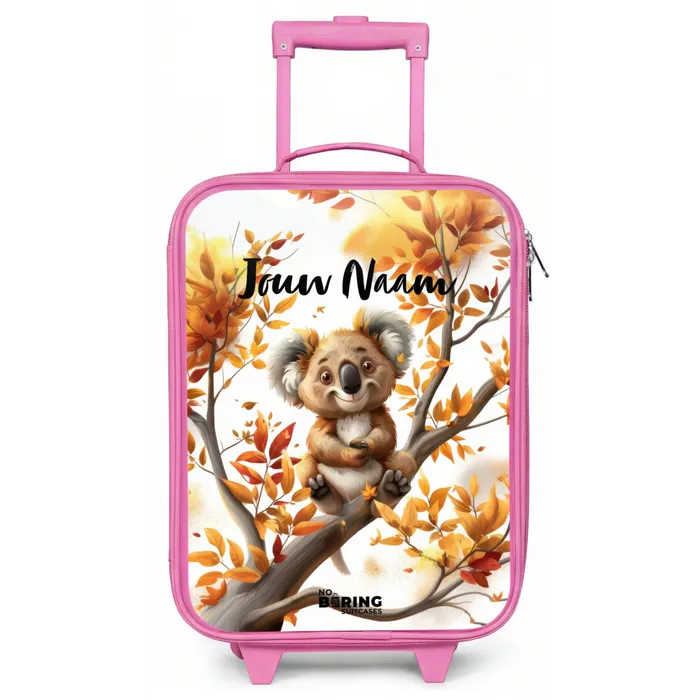 Kenny koala Kinderkoffer - Roze klein -zz3dotto