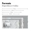 Grijs - Wit - Marmer Muismat XXL klein 681 -zsfeer5_frans
