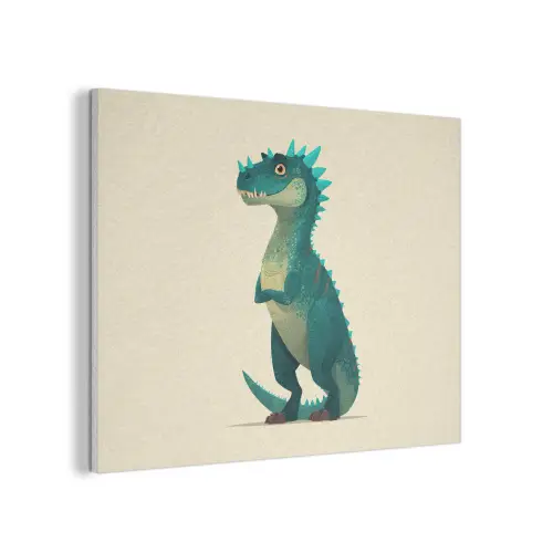 Dinosaurus - Turquoise - Stekels PET vilt klein -3d