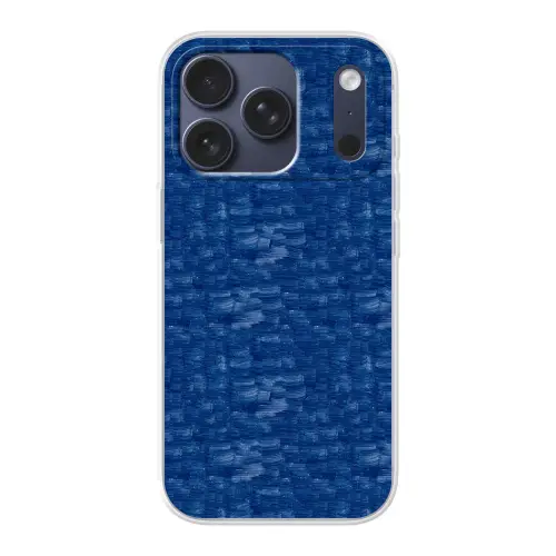 Verf - Strepen - Blauw Telefoonhoesje iPhone 17 Pro klein 878 -3d