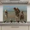Kinderen der zee - Schilderij van Jozef Israëls keuken achterwand spatscherm klein -3d_website