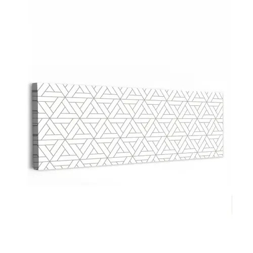 Design - Lijn - Patroon - Zwart - Wit canvas 2cm klein 828 -z3d