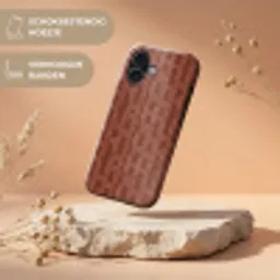 Abstract - Textuur - Bruin Toughcase MagSafe Apple iPhone 17 klein 1017 -USP_RandenV_NL