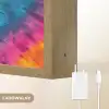 Hart - Tie Dye - Kleurrijk Light Box met batterij (Wandlamp kind) middel -USP_websiteoplaadbaarNL