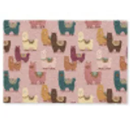 Alpaca's - Patroon - Kleurrijk Deurmat klein 898 -zkaufland3d